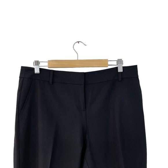 Eileen Fisher Medium Black Dress Pants Tapered Crop Wool Blend Stretch Womens - Picture 4 of 7